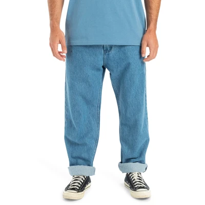 Abbildung von Quiksilver Ninetieswash PANT Jeans Relaxed Fit, Herren, Größe: 36, Ashley blue