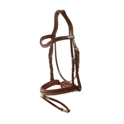 Abbildung von Dyon Plaited Flash Noseband Bridle with Pull back New English Collection