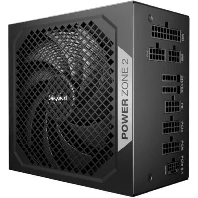 Abbildung von be quiet! Power Zone 2 750W Netzteil, 80 Plus Platinum und Cybenetics Zertifizierung, semi Passive Kühlung, Pure Wings 3 140mm Lüfter, 90 abgewinkelter 12V 2x6 Anschluss, PCIe 5.1/ATX 3.1