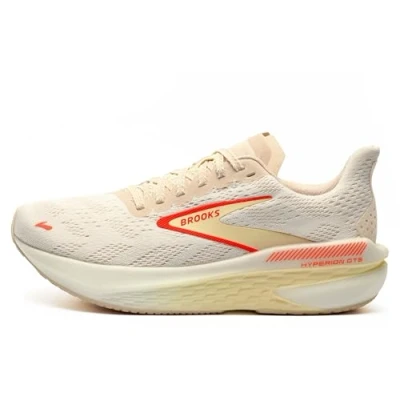 Abbildung von Brooks Hyperion GTS 2 Laufschuh Straße, Damen, Größe: 40, White peach coral Schuhe