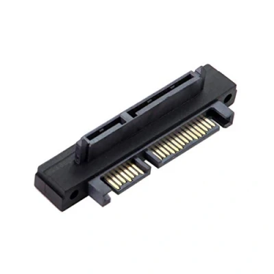Abbildung von chenyang SATA 7+15 22Pin Stecker auf Buchse Verlängerungs Konverter Adapter 90 Grad UP gewinkelt