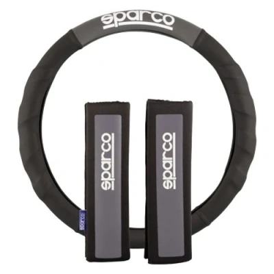 Abbildung von SPARCO SPC1111KGR Lenkradbezug schwarz/grau 38.5cm Polyester