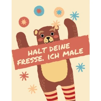 Abbildung von Halt Deine Fresse Ich Male: Schimpfmalbuch für Erwachsene Schimpfwörter Malbuch Entspannung Ausmalbuch gegen Stress A4
