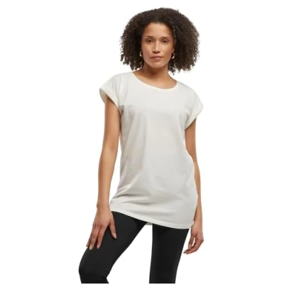 Abbildung von Build Your Brand Damen Ladies Extended Shoulder Tee T Shirt, Ready for dye, L