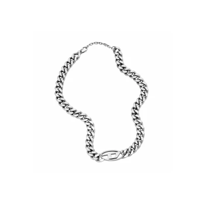 Abbildung von Diesel Halskette, Herren, Größe: One Size, Silber