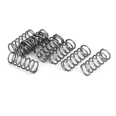 Abbildung von sourcing map 10x 304 Edelstahl Druckfedern Druckfeder Spiralfeder Stahlfeder Silberton 1mmx10mmx25mm
