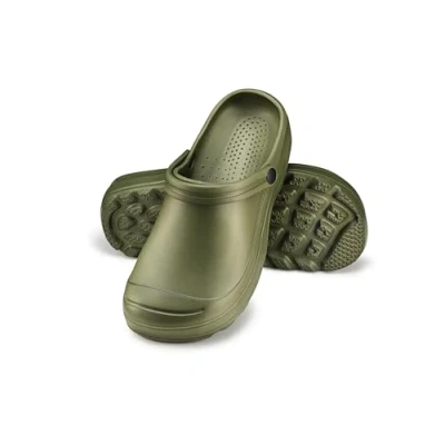 Abbildung von ESTRO Gartenschuhe Herren Clogs Garten Gartenclogs Männer Leicht Gummischuhe für F08 (45 EU, Grün)