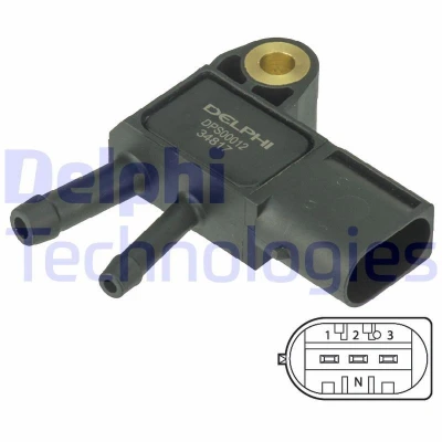 Abbildung von DELPHI DPS00012 Sensor, Abgasdruck MERCEDES BENZ: CLK Coupe, E Class ML