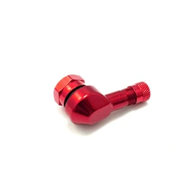 Abbildung von 1x Motorrad Alu Winkelventil Weinrot Bordeaux 11,3mm Ventile Eckventil Ventil