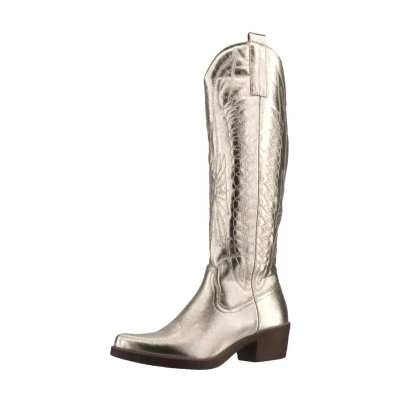 Abbildung von Elara Cowboy/Bikerboot, Damen, Größe: 37, Goldfarben Schuhe