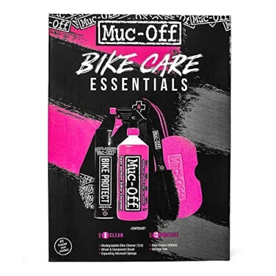 Abbildung von Muc Off Basis Fahrrad Reinigungsset Must Have Zubehör für die Reinigung und den Schutz Ihres Fahrrads Mit Bike Cleaner, Protect, Reinigungsbürste Mehr