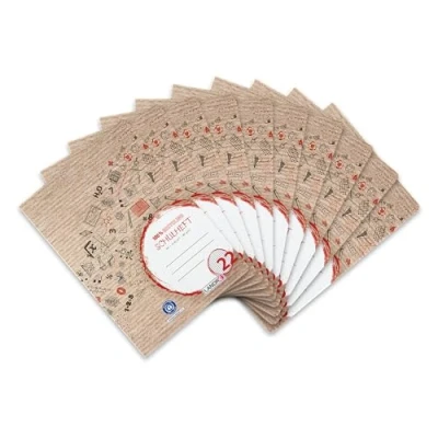 Abbildung von Landré Schulheft A4 Recycling, 16 Blatt, Lineatur 22, kariert, 10 Stück