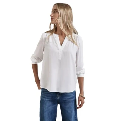 Abbildung von Street One IN UNI Bluse, Damen, Größe: 34, Weiß