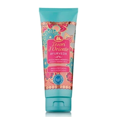 Abbildung von Tesori d&#039;Oriente Duschcreme Gel für Damen, feuchtigkeitsspendendes Duschgel Frauen, Reisegröße, Körpergel mit Hautpflege Essentials, 250 ml (italienischer Import) (Ayurveda)