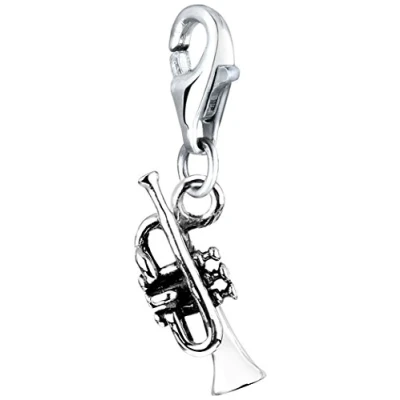 Abbildung von Nenalina Trompete Karabiner Charm Anhänger für Bettelarmband aus 925 Sterling Silber 713116 000