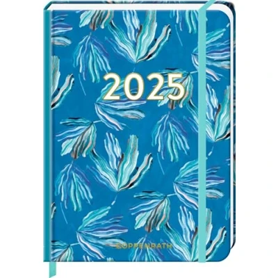 Abbildung von Kleiner Wochenkalender: Mein Jahr 2025 Blätter blau (All about blue): Taschenkalender mit Wochenplaner und Eintragmöglichkeiten, Gummiverschluss Leseband