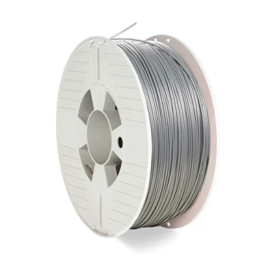 Abbildung von Verbatim PLA Filament 3D Druck, 1,75mm, 1kg, Hochleistungs Polyactid zur Materialextrusion, für Drucker und Stift, aus PLA, 1 Spule 335m silber