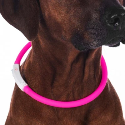 Abbildung von HKM Halsband LED Rosa