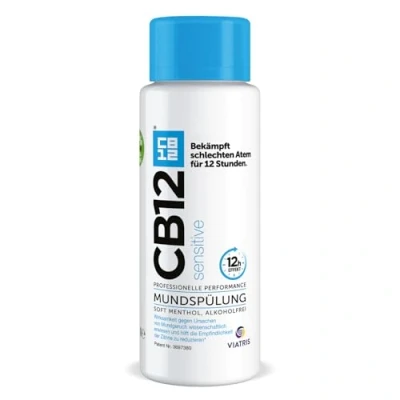 Abbildung von CB12 Sensitive Erfrischende Mundspülung für empfindliche Zähne 12 Stunden Wirkung 500 ml