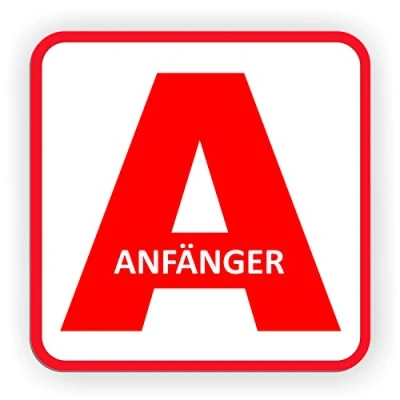 Abbildung von Auto Magnetschild Anfänger Schild magnetisch für Fahranfänger (15 x 15 cm)