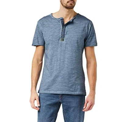 Abbildung von KEY LARGO Herren Arena Button T Shirt, Flintstone Blue (1233), XL