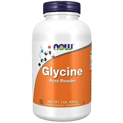 Abbildung von Now Foods, Glycine, 100% veganes Pulver, 454g, Laborgeprüft, Aminosäure, Glutenfrei, Sojafrei, Vegetarisch