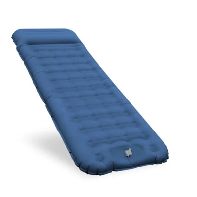 Abbildung von Isomatte Luftmatratze Selbstaufblasend, Bequem 12CM Verdicktes Aufblasbare Matratze mit Fußpumpe und Kopfkissen, Wasserdicht Camping Outdoor, Ultraleicht Schlafmatte für Zelt Strand