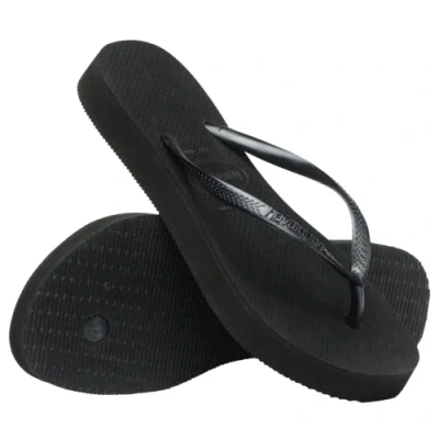 Abbildung von Havaianas Damen Slim Flatform Zehentrenner,Schwarz,33/34 EU
