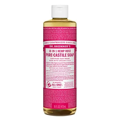Abbildung von Dr. Bronner&#039;s Flüssigseife Naturseife 473 ml Rose