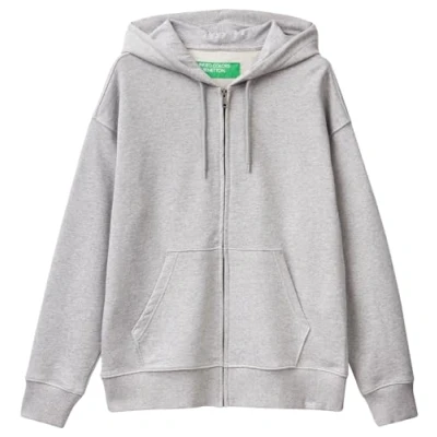 Abbildung von United Colors of Benetton Sweatjacke, Herren, Größe: XL, Melange gray