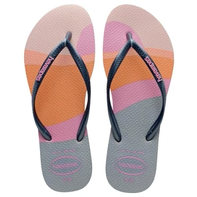 Abbildung von Havaianas Slim Palette Glow (Mini Me), Flip Flop Girls, Pfingstrosenrose, 9 UK Child