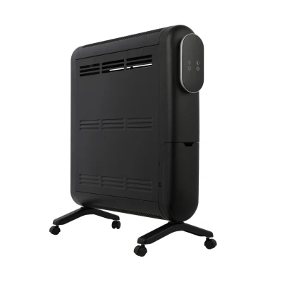 Abbildung von SHX Öl freier Radiator, elektrischer Heizkörper für Räume bis 45m3, 2 Heizstufen, Sicherheitsthermostat, Frostschutzfunktion, Raumthermostat, schwarz