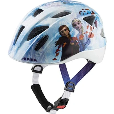 Abbildung von ALPINA XIMO Disney Leichter, Sicherer &amp; Bruchfester Fahrradhelm Mit Optionalen LED Licht Für Kinder, Frozen II gloss, 47 51 cm