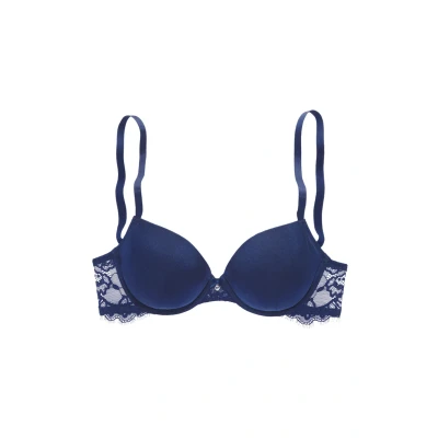 Abbildung von LASCANA Push up BH »Alana«, aus edler Qualität mit hohem Seidenanteil und floraler Spitze, Dessous