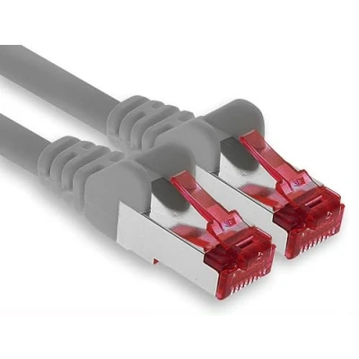 Abbildung von 1aTTack.de 1x 10m CAT6 Patchkabel S/FTP PIMF Schirmung CAT.6 RJ45 Netzwerkkabel Ethernetkabel DSL LAN Router Switch Modem Patchfeld grau 1 Stück