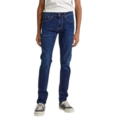Abbildung von Pepe Jeans Finsbury Skinny Fit Dark blue denim, Herren, Größe: 28x32, denim