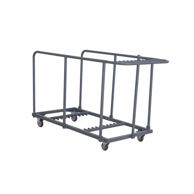 Abbildung von HENDI Transportwagen für Tische 180 x 85 99 cm pulverbeschichteter Stahl HDPE Polyethylen, Gastro Catering Tischwagen