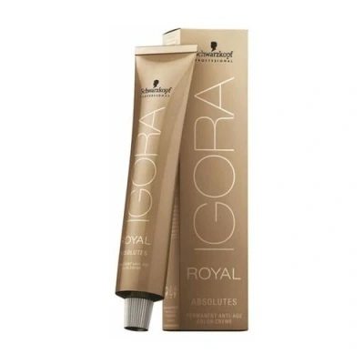 Abbildung von Schwarzkopf Professional Igora Royal Absolutes Permanente Färbung 60 ml 8 01 Hellblond Natur Cendré