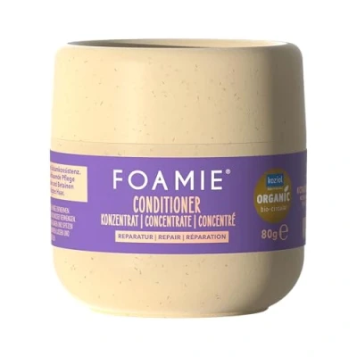 Abbildung von Foamie Conditioner Konzentrat Reparatur, 3x konzentrierte Pflege, aufbauend, nachhaltige Verpackung, silikonfrei, vegan, mit Niacinamid &amp; Betain, 150ml