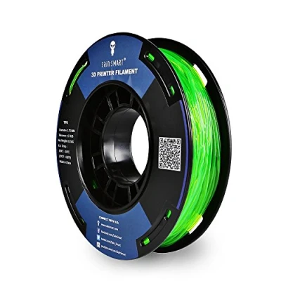 Abbildung von SainSmart Kleine Spule 1.75mm TPU Flexible 3D Filament 250g, Maßgenauigkeit +/ 0,05 mm, Shore 95A (Green)