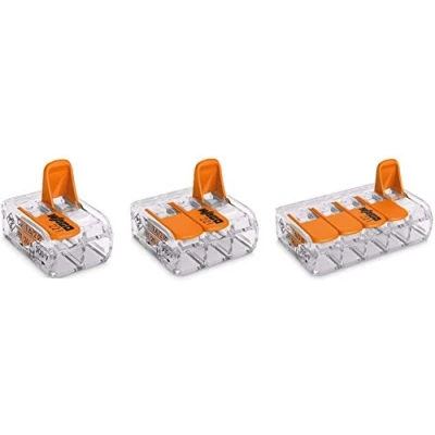 Abbildung von Wago 221 412 413 415 x10 Spleißverbinder, Kompakte Bauweise mit Hebel, Leiter 0,14 4 mm²