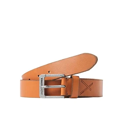 Abbildung von Jack &amp; Jones Jacrock BELT Gürtel, Herren, Größe: 90, Cognac