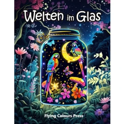 Abbildung von Welten im Glas: Ein Fantasy Malbuch für Erwachsene mit faszinierenden Miniaturwelten Glas zur Förderung von Kreativität und Entspannung