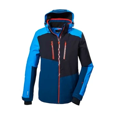 Abbildung von killtec Herren Skijacke/Funktionsjacke mit abzippbarer Kapuze und Schneefang KSW 70 MN SKI JCKT, himmelblau, XXL, 41957 000