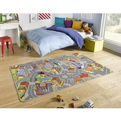 Abbildung von HANSE Home Kinderteppich »Smart City«, rechteckig, 0,65 mm Höhe, Kurzflor, Kinderteppich, Rutschfest, Spielteppich, Kinderzimmer
