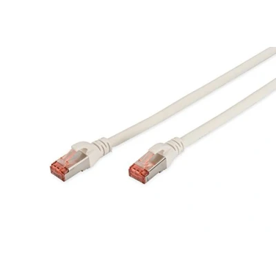 Abbildung von DIGITUS LAN Kabel Cat 6 10m RJ45 Netzwerkkabel S/FTP Geschirmt Kompatibel zu 6A &amp; 7 Weiß