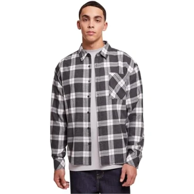 Abbildung von Urban Classics Hemd, Herren, Größe: XL, Grey white