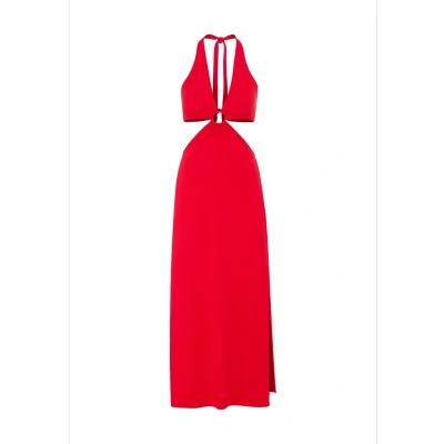 Abbildung von Lascana Beachdress Maxikleid cherryred, Damen, Größe: 42, Cherry red