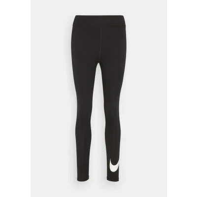 Abbildung von Nike Sportswear W NSW Essntl GX HR Tight SWSH Leggings Hosen, Damen, Größe: XS, Black/sail