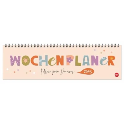 Abbildung von Design Wochenquerplaner 2025: Wochenkalender in frischen Farben zur Übersicht bei der Planung aller wichtigen Termine. Tischkalender für Büro und zu ... Platz Notizen. (Tisch Querplaner Heye)